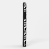 渦巻き模様アート – 白黒 Case-Mate iPhoneケース (裏面/右)