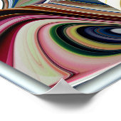 渦巻き模様 ポスター (角)