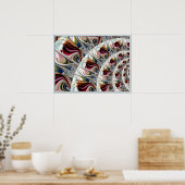 渦巻き模様 ポスター (キッチン)