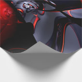 渦巻き毒抽象芸術 ラッピングペーパー (角)