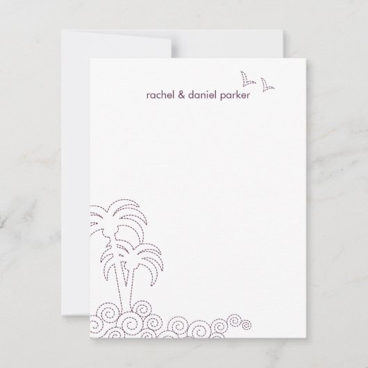 渦巻き波サンキューカード – ナス サンキューカード (正面)