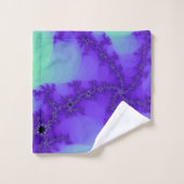 渦巻き波フラクタルバスタオルセット バスタオルセット (ウォッシュタオル)