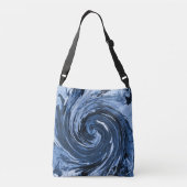 渦巻き波.... クロスボディバッグ (裏面)