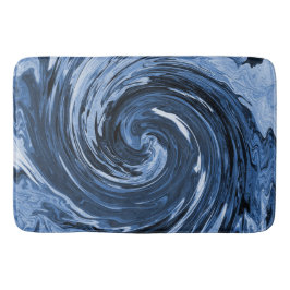 渦巻き波.... バスマット