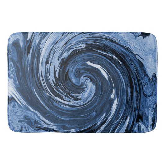 渦巻き波.... バスマット (正面)