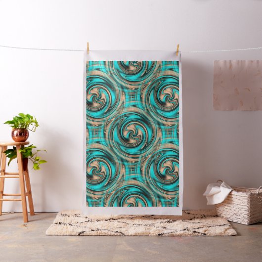 渦巻き海と砂….. ファブリック (インサイチュ)