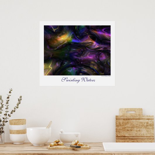 渦巻き海 ポスター (キッチン)