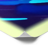 渦巻き渦抽象芸術アート ポスター (角)