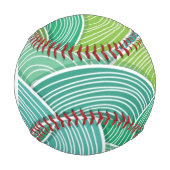 渦巻き状の抽象芸術の背景 野球ボール (正面)