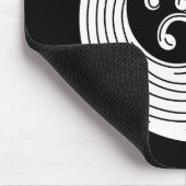 渦巻き状の波輪 マウスパッド (コーナー)