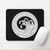 渦巻き状の波輪 マウスパッド (マウス)