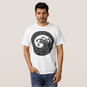 渦巻き状の波輪 Tシャツ (正面フル)