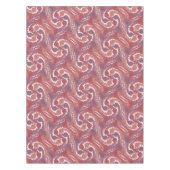 渦巻き状ヘアーズテサレーション柔らかい赤いテーブルクロス8 テーブルクロス (正面)