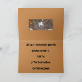 渦巻き紅葉フレームハッピーハローウィン カード (内部)