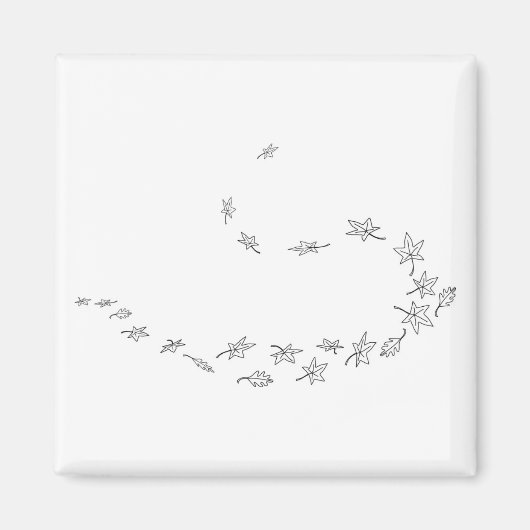 渦巻き紅葉 マグネット (正面)