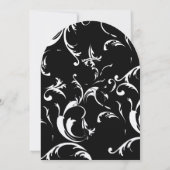 渦巻き結婚式招待状 招待状 (裏面)