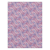 渦巻き羽毛面分割ソフト紫テーブルクロス5 テーブルクロス (正面)