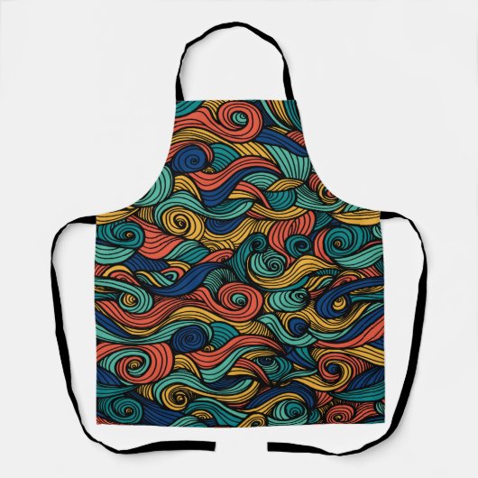 渦巻き色 – あなたの家のためのダイナミズム エプロン (正面)