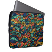 渦巻き色 – あなたの家のためのダイナミズム ラップトップスリーブ (正面右)