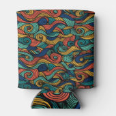 渦巻き色 – あなたの家のためのダイナミズム 缶クーラー (裏面)