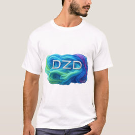渦巻き色DZDロゴ Tシャツ
