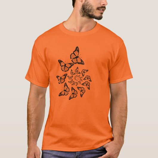 渦巻き蝶 Tシャツ (正面)