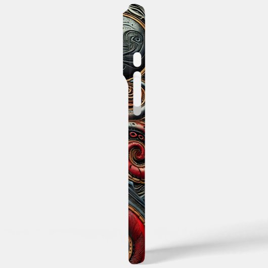 渦巻き触手:焦点のタコ Case-Mate iPhoneケース (裏面 / 左)