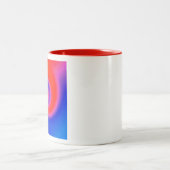 渦巻き赤青 ツートーンマグカップ (中央)