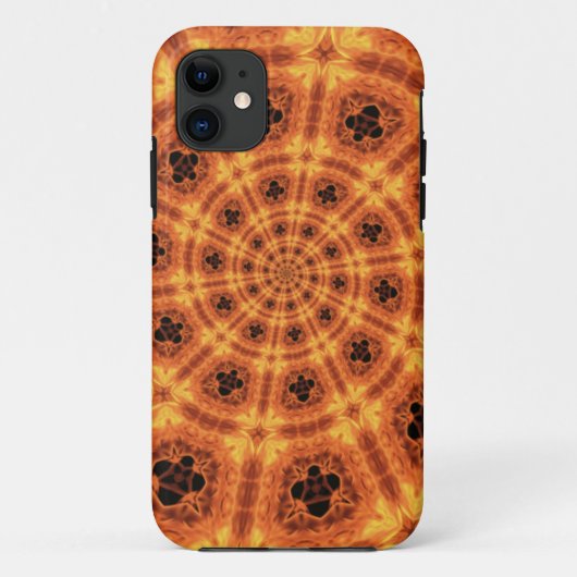 渦巻き金ゴールドクローバーパターンケースメイトiPhoneケース Case-Mate iPhoneケース (裏面)