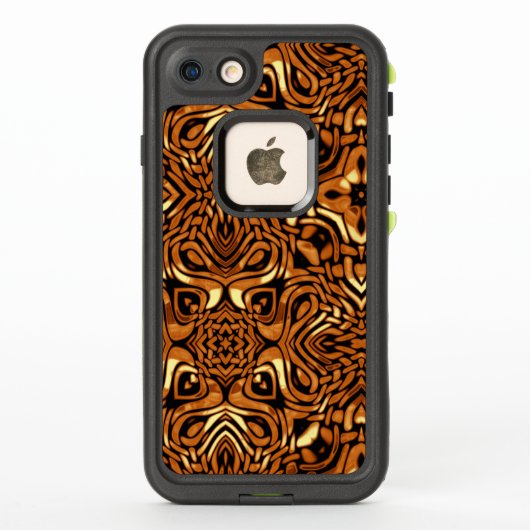 渦巻き金ゴールド LifeProof iPhoneケース (裏面)