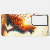 渦巻き離れ型デザイン電話ケース SAMSUNG GALAXYケース (左側面)