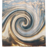 渦巻き雲…... シャワーカーテン (正面)