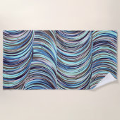 渦巻き ビーチタオル (正面)