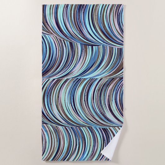 渦巻き ビーチタオル (正面)