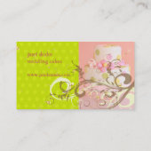 渦巻き/金ゴールドスプリンクケーキ/ベーカリー/パティシセリ 名刺 (裏面)