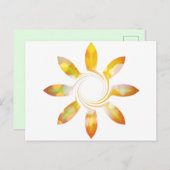 渦巻くひまわり ポストカード (正面/裏面)