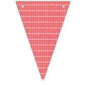 渦巻くような鮮やかな赤とオレンジの抽象的なデザイン バンティングフラッグ (第2の旗)