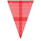 渦巻くような鮮やかな赤とオレンジの抽象的なデザイン バンティングフラッグ (第1の旗)