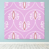 渦巻くエレガンス:ヴィンテージ幾何学的 キャンバスプリント (インサイチュ (ウッドフロア))