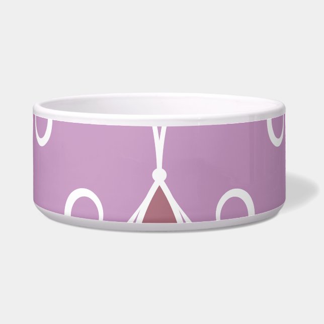 渦巻くエレガンス：ヴィンテージ幾何学的 ボウル (正面)