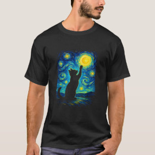 渦巻くスカイキャッ絵を描トのアートグラフィックおもしろいヴィンタグ Tシャツ