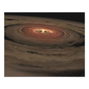 渦巻くディスクによって囲まれる褐色矮星 フォトプリント