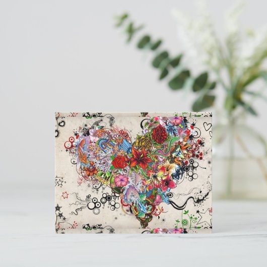 渦巻くハート模様 シーズンカード