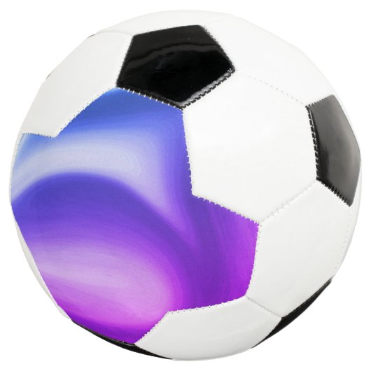 渦巻くパープル サッカーボール (3/4)