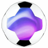 渦巻くパープル サッカーボール (正面)