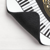 渦巻くピアノ鍵 マウスパッド (コーナー)
