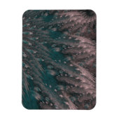 渦巻くピンクと青の羽 マグネット (縦)