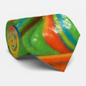 渦巻くペンキの首のタイ ネクタイ (ロール)