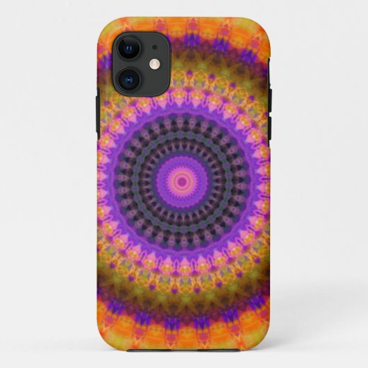 渦巻く万華鏡のように千変万化するパターンのカラーケースメイトiPhone C Case-Mate iPhoneケース (裏面)
