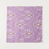 渦巻く優雅さ: ヴィンテージ幾何学模様 タペストリー (正面(横))